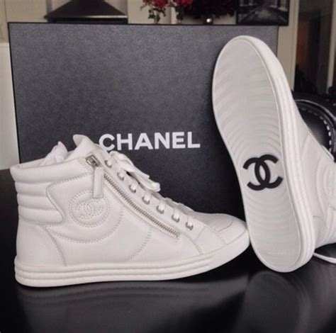 chanel high tops replica|chanel high top sneakers white.